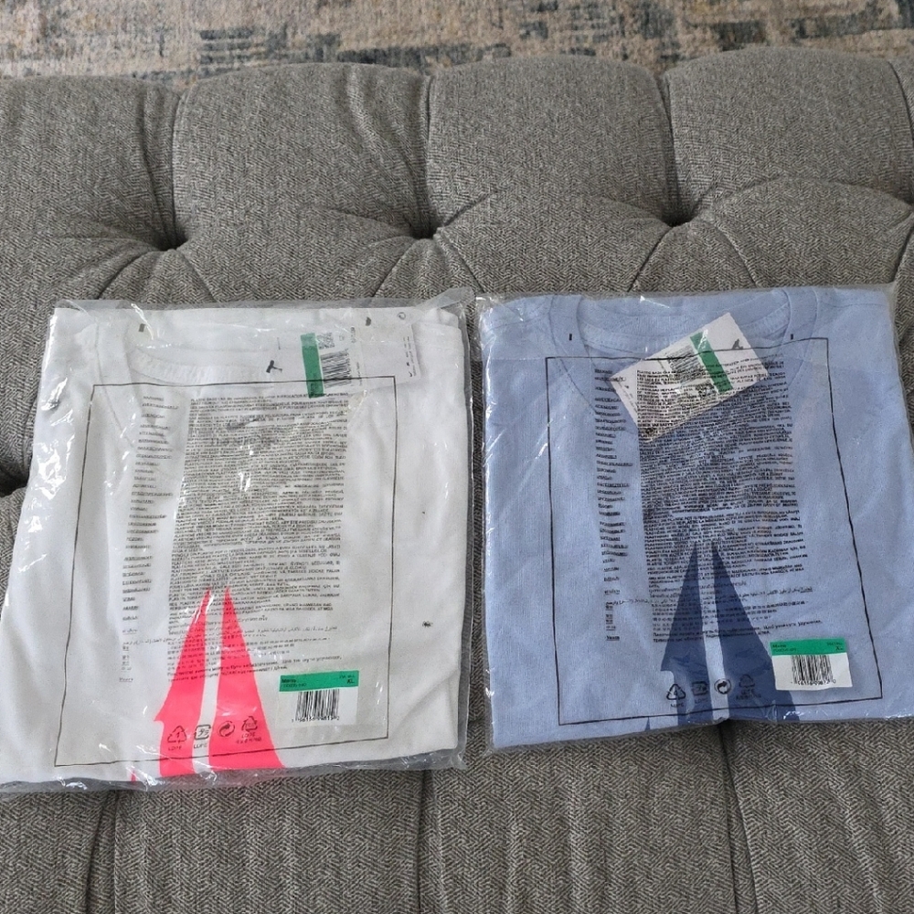2 Ja Morant XL Nike White and Blue T-Shirts Set NWT